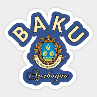 Baku Azerbaijan Sticker